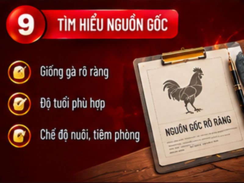 Nguồn gốc gà cũng rất quan trọng