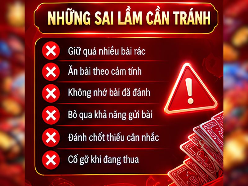Những Sai Lầm Cần Tránh Khi Chơi Phỏm