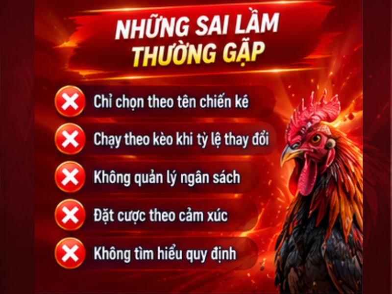 Những Sai Lầm Nên Tránh Khi Chơi Cựa Dao